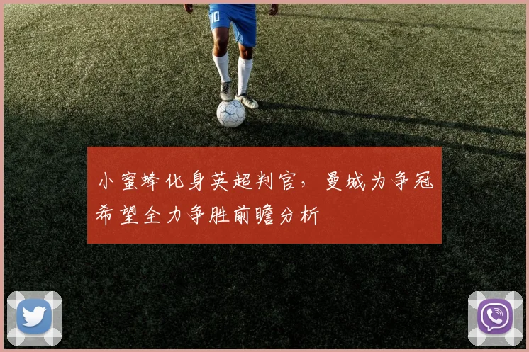 小蜜蜂化身英超判官,曼城为争冠希望全力争胜前瞻分析